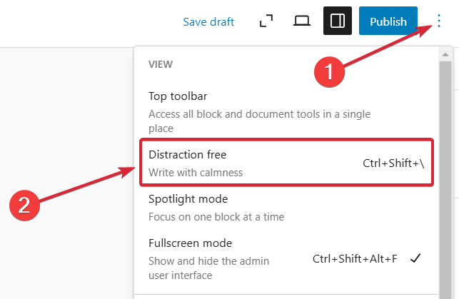 How to Enable Distraction-Free Mode in WordPress