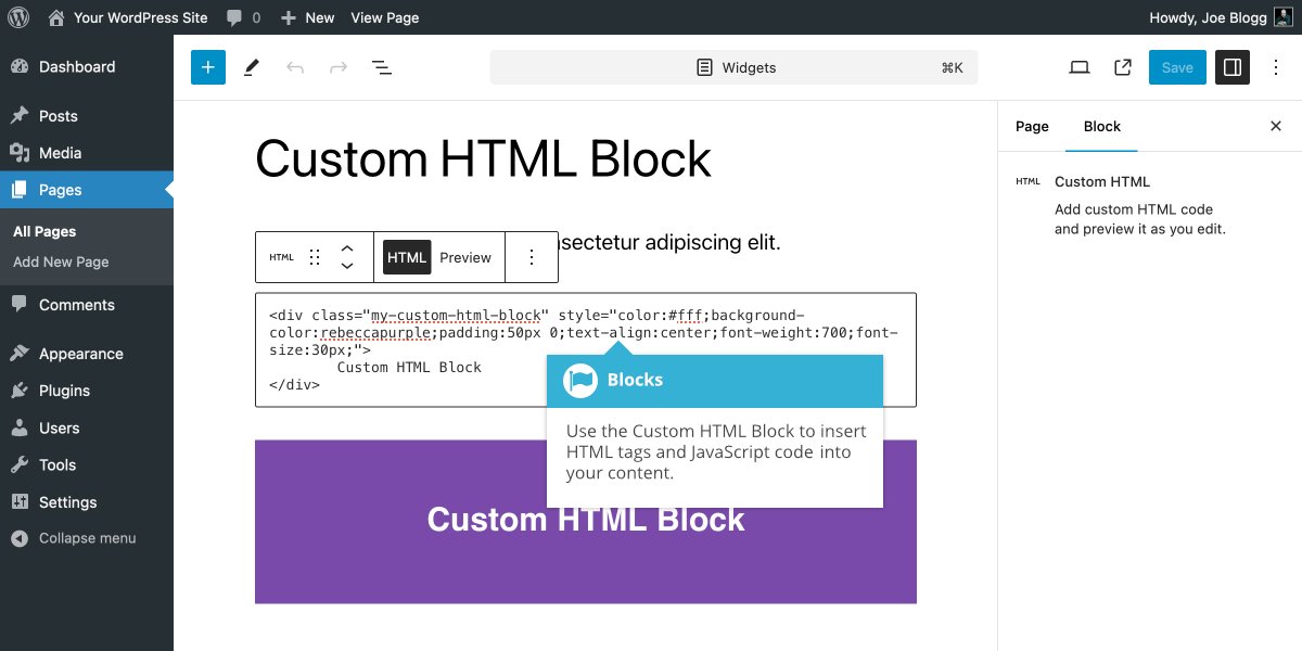 custom-html-block